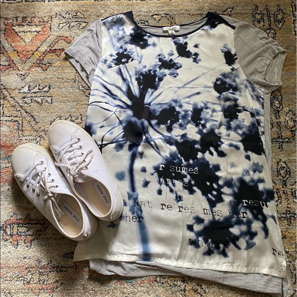 Tribal Jeans Tie Die Top